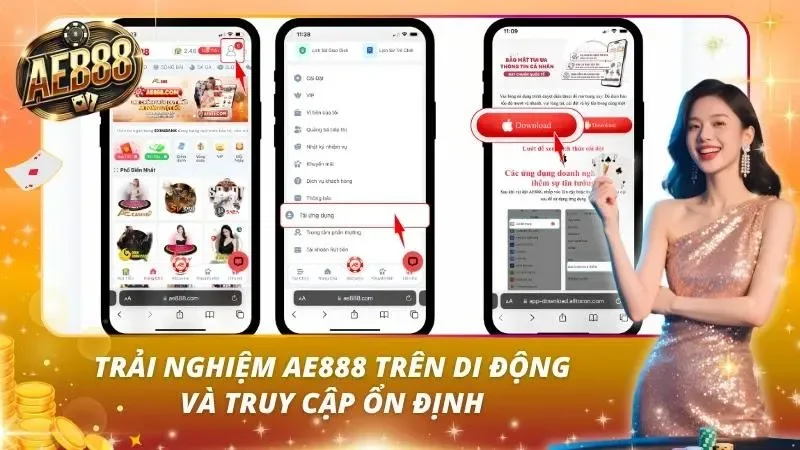 AE888 - TRANG CÁ CƯỢC UY TÍN NHẤT 2026 33 Trải nghiệm AE888 trên điện thoại Mobile-first