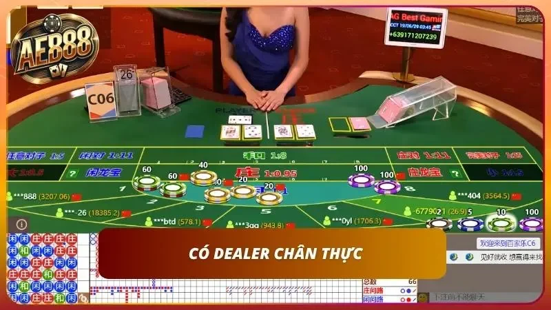 Sòng bài có dealer chuyên nghiệp