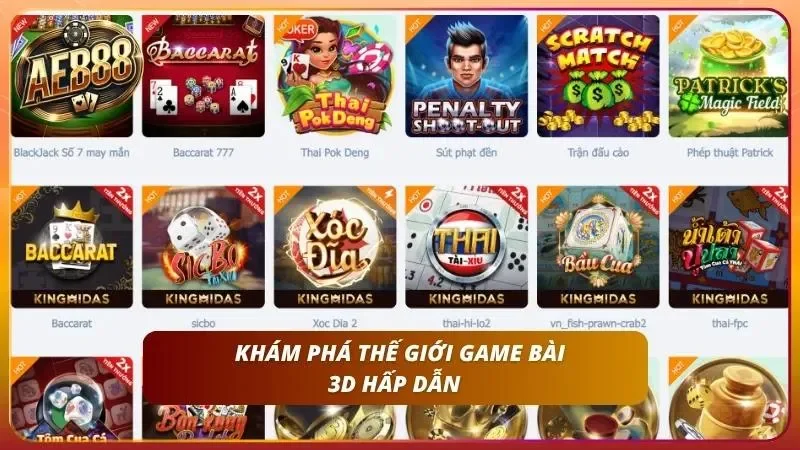 Cùng nhau khám phá và tìm hiểu các kho game đa dạng tại AE888