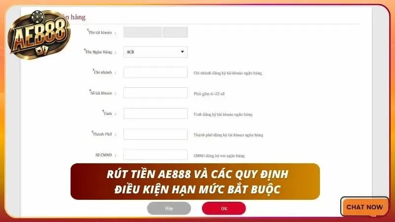 Mô tả chi tiết các chính sách và giới hạn thanh khoản dành cho thành viên