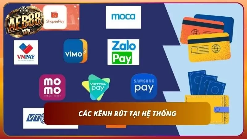 Các phương thức rút phổ biến có mặt tại nhà cái cho người chơi tiện thao tác