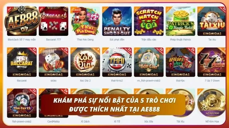 5 trò chơi Casino Live thu hút người chơi với tỷ lệ thưởng hấp dẫn mỗi ngày